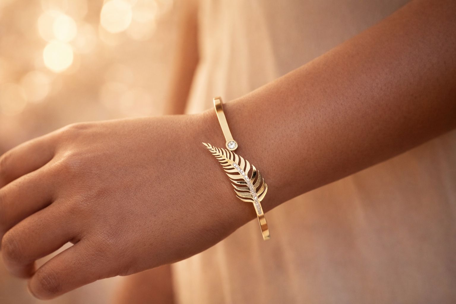 Leaf Cuff Adjustable Bracelet