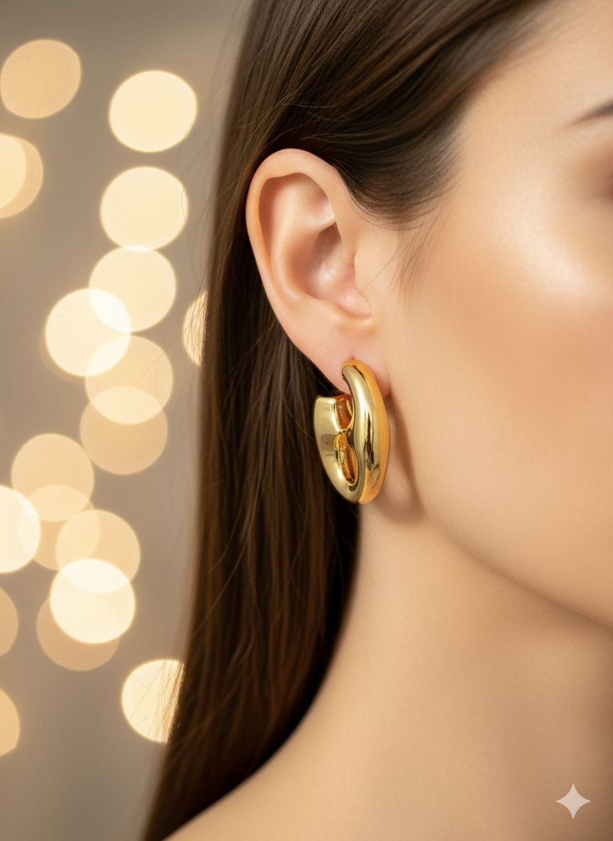 Molten Metal Golden Hoops
